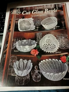 Cut Glass Bowls Crochet Patterns By American School Of Needlework A7 - Picture 1 of 1