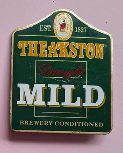 Bomba de cerveza clip insignia frontal THEAKSTON cervecería CALADO SUAVE barril cerveza METAL masham - Imagen 1 de 2