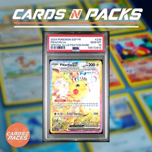 Carte Pokemon Pikachu ex 238/191 Alternative EV8 PSA 10 GEM MINT 🇫🇷🔥 - Photo 1/2
