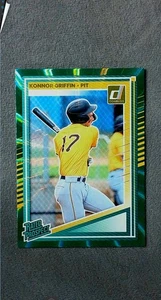 2025 Donruss Rated Prospect Green Laser #123 Konnor Griffin Pirates - Picture 1 of 2
