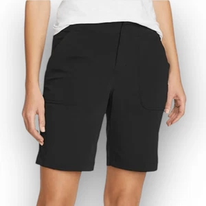 Bermudas Eddie Bauer Horizon negras senderismo atléticas elásticas para mujer talla 10 - Imagen 1 de 14