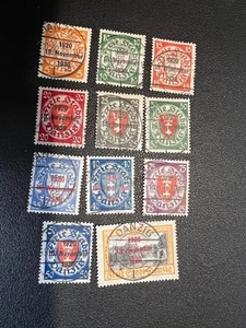 Danzig Briefmarke 200-210 gebraucht - Bild 1 von 1