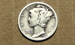 1926 D Mint Silver MERCURY Head Dime .. WITH TRACKING 90731208-05 - Picture 1 of 2