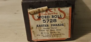 QRS player pianoforte roll 5728 Easter Parade suonato da Frank Milne  - Foto 1 di 3