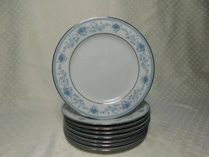 8er Set Noritake Blue Hill Salatteller 2482, modern - Bild 1 von 8