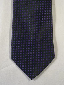 Cravatta in seta Richard James Savile Row - effetto iridescente viola/verde scuro - Foto 1 di 4