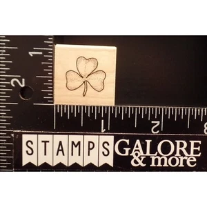 HERO ARTS RUBBER STAMPS 657A0 LEAF SHAMROCK 3 LEAF CLOVER ST PATRICK'S DAY #2237 - Picture 1 of 2