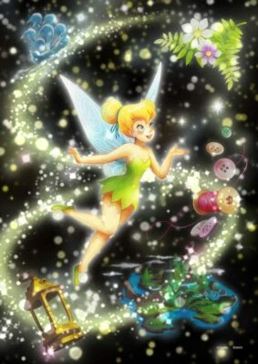 Rompecabezas Disney arte manchado Tinker Bell 266 piezas pequeñas Tenyo DSG-266-970 Foto 1 de 3