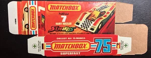Matchbox Superfast #7 Hairy Hustler '74-'76 Type K Repro Box - Picture 1 of 2