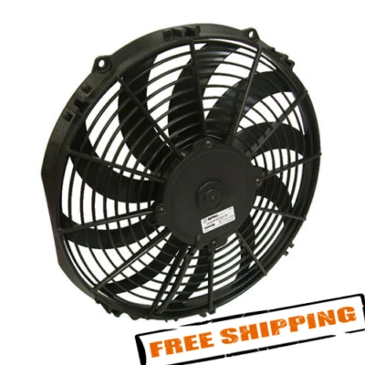 SPAL 30100467 12" Low Profile Puller Electric Fan with Curved Blades - Image 1 of 4