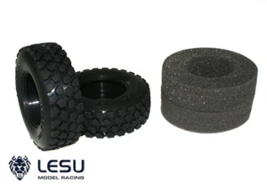 LESU 1 par de neumáticos de goma B para camión tractor radiocontrol escala 1/14 modelo coche Tamiya hágalo usted mismo - Imagen 1 de 5