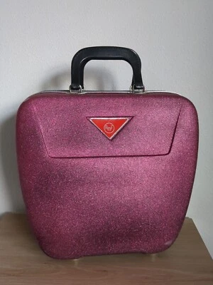 Винтажный чехол для боулинга AMF — розовый блестящий блестящий жесткий раскладушка РЕДКИЙ цветной - Изображение 1 из 4