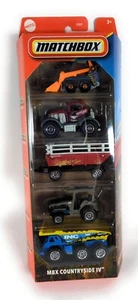 Remolque de granja Matchbox MBX Countryside IV paquete de 5 JBX38 Skidster camión de 3 ejes 1:64 - Imagen 1 de 2