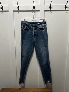 Bridge By Gly Damen Jeans Curvy Ultra High Rise Ankle Skinny Größe 26 Buttonfly - Bild 1 von 8