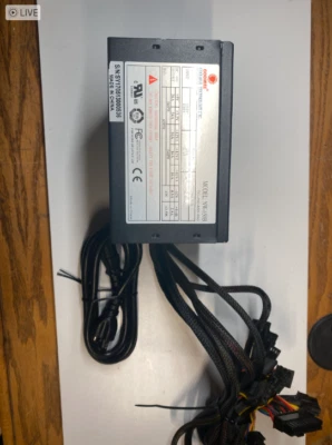 Coolmax NW-650W Power Supply ATX 12V used Tested  working good condiion  - Image 1 of 4