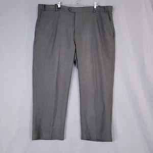 Pantalones de vestir Stafford para hombre tiro alto calce relajado rectos negros talla 44x30 - Imagen 1 de 11