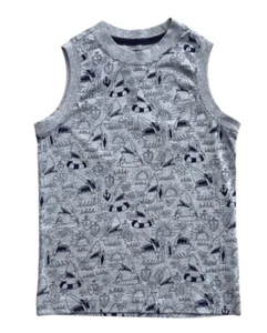 Gymboree Mix N Match Shirt Sz 7/8 Boys Gray Ocean Shark Anchor Muscle Tank NWT - Picture 1 of 2