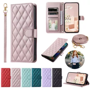 Slim Leather Wallet Case Card Lanyard Flip Cover for Huawei P Smart/P20 Lite Pro - Picture 1 of 42