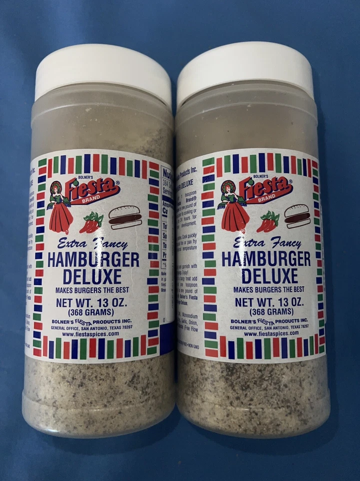 Bolner's Fiesta Extra Fancy Hamburguesa Deluxe Condimento 13 oz (Paquete de 2) Foto 1 de 3
