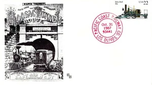 PACIFIC COAST RAILWAY CO, LOS OLIVOS 1987 FDC9082 - Picture 1 of 1