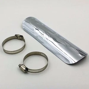 Exhaust Heat Shield Heel Guard For Harley Honda Suzuki Yamaha Kawasaki Cruiser - Picture 1 of 4