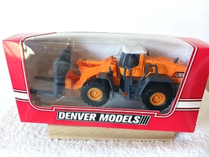 Großer CAT Style Frontlader mit Palettengabeln Kunststoff Kinder Spielzeug Denver Modelle Sh - Bild 1 von 4
