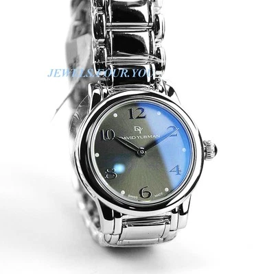 DAVID YURMAN WOMAN'S STAINLESS STEEL & STERLING SILVER WATCH NEW BOX $2400 - Image 1 of 4
