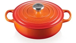 Le Creuset Enameled Cast Iron Signature Sauteuse Oven, 3.5 qt., Flame - Picture 1 of 9