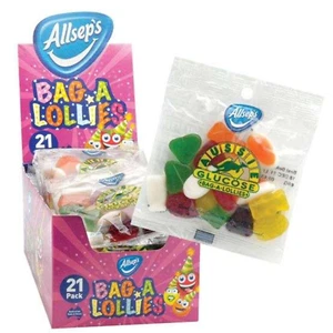 Allseps Bag A Lollies x 21 Packs 65g Australian Glucose Party Favours Candy - Bild 1 von 4