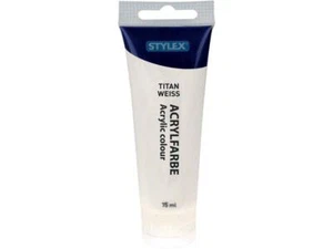 STYLEX Acrylfarbe 83 ml, Titanweiß Künstlerfarbe Acrylfarben Tuben Malen Farben - Bild 1 von 1