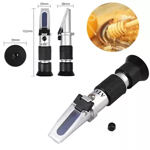 ATC Refraktometer Honig Imker Wasser Zucker Gehalt, Brix: 58-90% Wasser: 10-32% - Bild 1 von 12