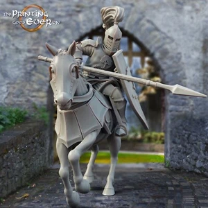 Medieval Ritter Figuras Jinetes Lanza - 75mm Modelos Guerrero Von - Imagen 1 de 1