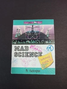 Monster High Diary Book Booklet Mad Science - Picture 1 of 3