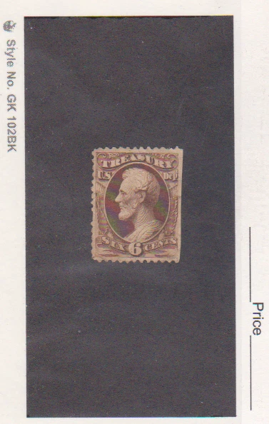 1879 US Scott # O75 Mint  NG Treasury Department Official Stamp Cat.$45.00 - Image 1 of 1