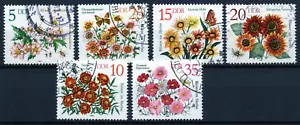 DDR Alemania Oriental serie completa año 1982 yvert nr. 2386/91 usada flores - Imagen 1 de 1