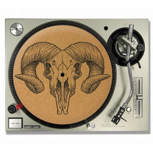 Ram Skull Vinyl KORK-SLIPMATTEN / Plattenspieler-SLIPMATTEN - Bild 1 von 1