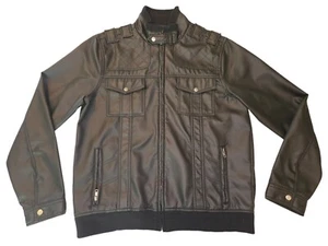 Men's Helix Black Coat Sz Large - Picture 1 of 4