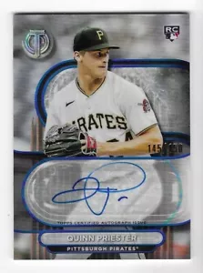 Quinn Priester 2024 TOPPS TRIBUTE MLB ROOKIE AUTOGRAPH CARD Brewers AUTO RC /150 - Picture 1 of 2