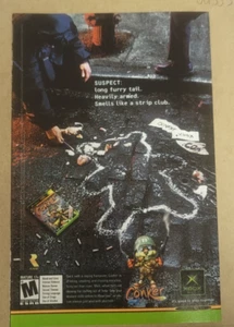 Conker Live & Reloaded Xbox Game Promo Poster Rare Original 2000 Print Ad (JA555 - Picture 1 of 1