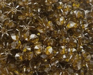 200 Pcs Transparent Brown 18mm Starflake Sunburst Plastic Acrylic Craft Beads - Picture 1 of 3