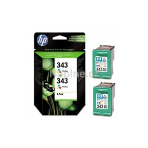 2x Oryginalny HP 343 Officejet H470 H470b H470wbt K7100 Photosmart 2570 2575 2610 - Zdjęcie 1 z 1