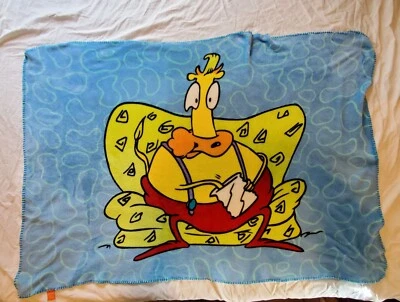 Rocko's Modern Life Heffer Fleece Blanket The Nick Box Nickelodeon Nicktoons - Image 1 of 4