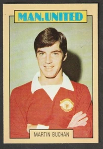 A&BC Bubble Gum Football Manchester United Blue Back 1973 Martin Buchan # 54 - Bild 1 von 2