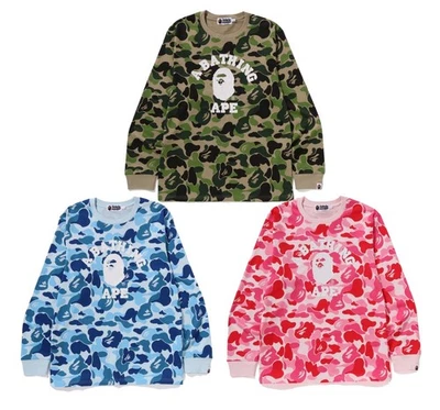 Camiseta A BATHING APE Hombre ABC CAMUFLAJE UNIVERSITARIO L/S 1L80111006 rb Foto 1 de 4