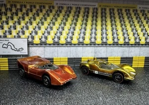 Hot Wheels Redline Lot Of 2 Grand Prix  1969 Racers Chapparral 2G & McLaren M6A - Picture 1 of 13