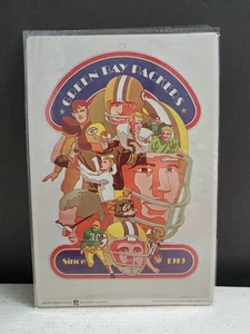 Vintage 1968 Green Bay Packers NFL Big Signs by Fleer 7.75" x 11.5” Unpunched - Picture 1 of 11