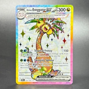 Pokémon Escarlata y Violeta: Chispas Surgentes #225/191 Alolan Exeggutor ex Ultra Raro - Imagen 1 de 2