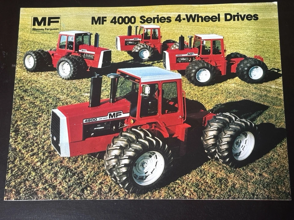 Catálogo de folletos de tractor Massey Ferguson serie MF4000 de colección muy bonito Foto 1 de 1