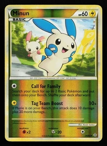 Minun 34/95 Reverse Holo Unleashed Pokémon Card - Picture 1 of 2