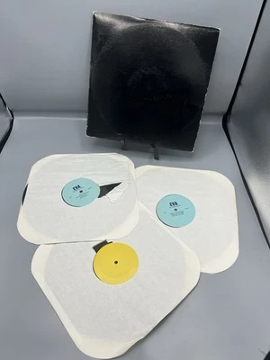 Rare. The Beatles The Black Album 3x Vinyl LP Eva Records Unofficial Release - Image 1 of 4